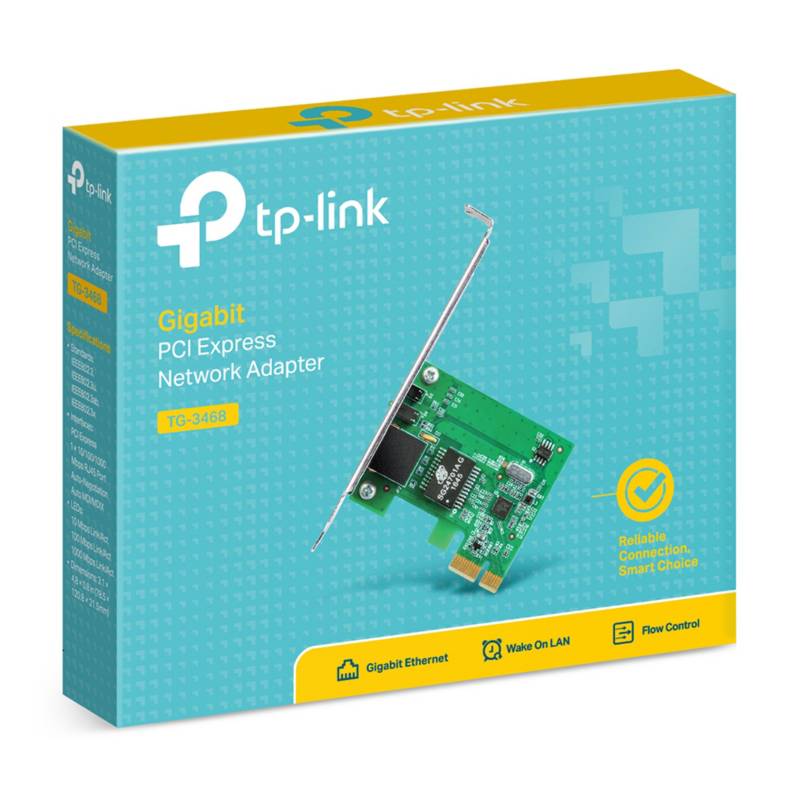 TARJETA DE RED TP-LINK TG-3468, PCI, RJ-45, LAN GBE, PRESENTACIÓN EN CAJA. 