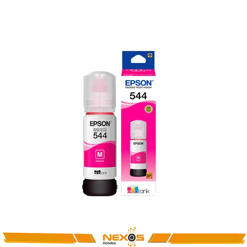 TINTA EPSON 544 T544320-AL, COLOR MAGENTA, CONTENIDO 65ML.