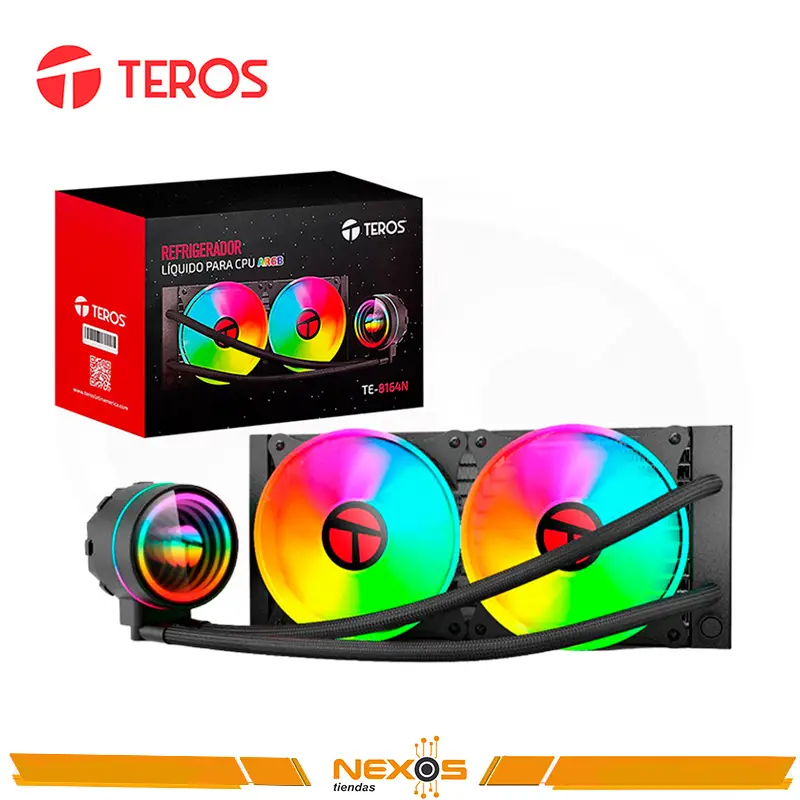 COOLER TEROS TE-8164N ENFRIAMIENTO LIQUIDO ARGB
