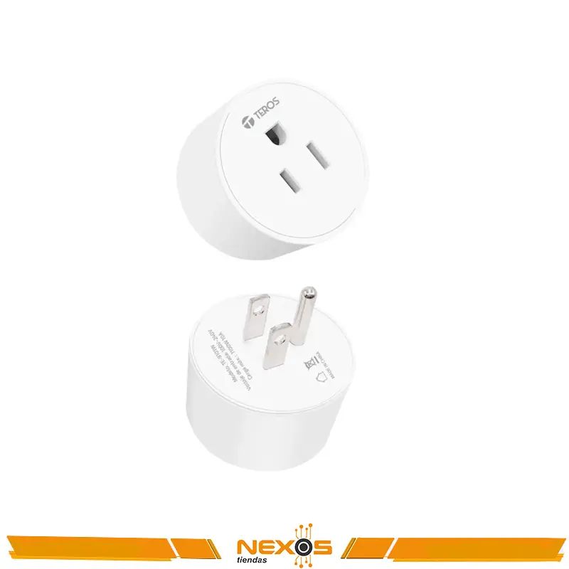 TOMACORRIENTE TEROS TE-9101W, SMART, ALEXA/GOOGLE ASSISTANT, 10A, WIFI, 1 TOMA, BLANCO