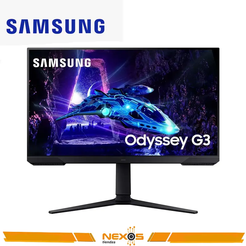 MONITOR SAMSUNG LS27DG300ELXPE ,27" FHD ODYSSEY G3 PLANO VA 1920 x 1080, HDMI, DISPLAY PORT, HAS 180HZ