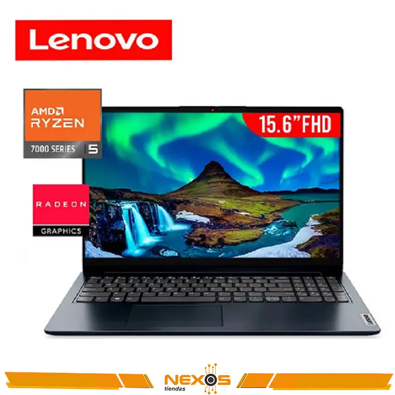 LAPTOP LENOVO IDEAPAD 1 15AMN7 RYZEN 5-7520U,8GB LPDDR5 5500 MHZ, SSD 256GB, AMD RADEON 610M GRAPHICS, 15.6 FHD TACTIL 