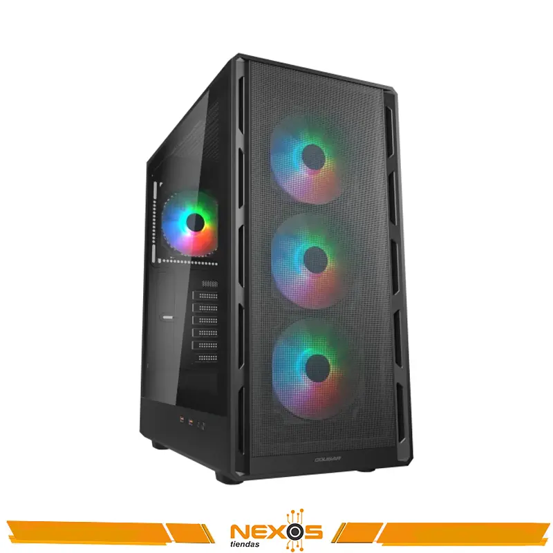 CASE MID TOWER COUGAR AIRFACE PURE RGB BLACK