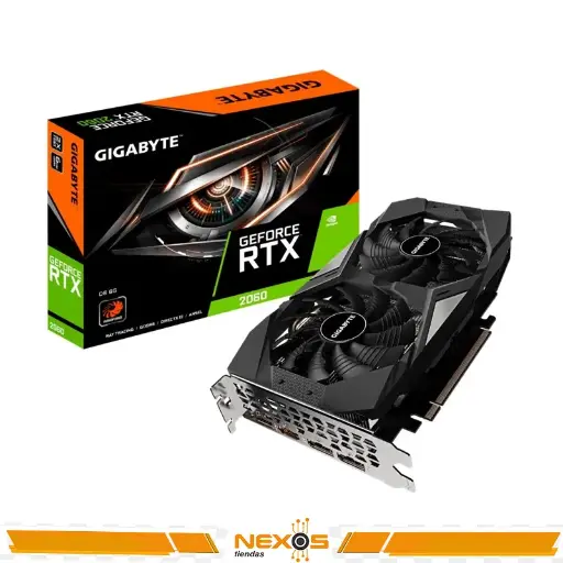 [1111112135] TARJETA DE VIDEO GIGABYTE NVIDIA GEFORCE RTX 2060 D6 12G, 12GB GDDR6.