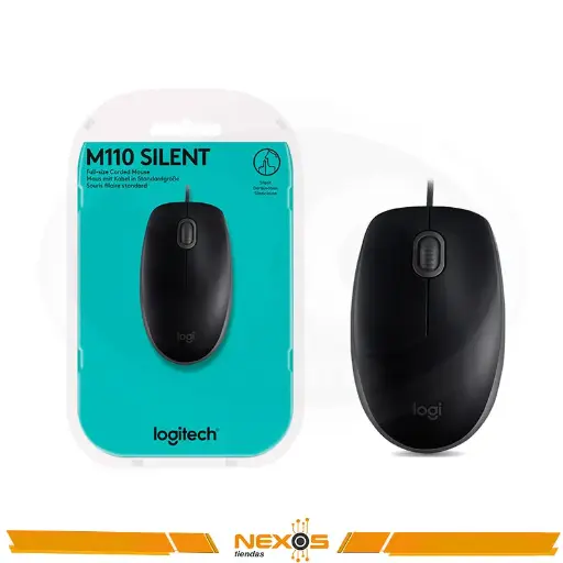 MOUSE LOGITECH M110 SILENT ALAMBRICO USB 
