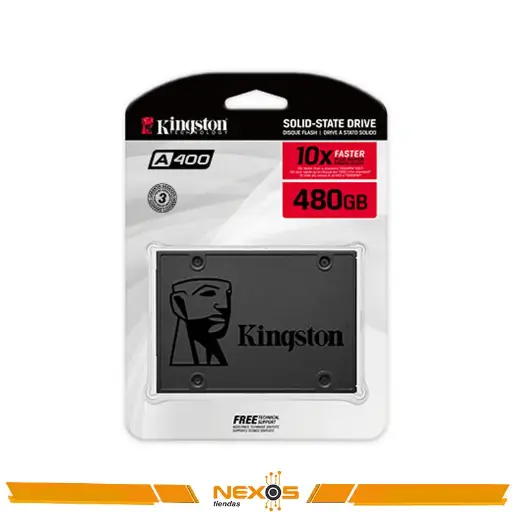 [111151918] UNIDAD SOLIDA KINGSTON A400 480GB SATA III SSD 2.5" 6.0 GB/S 7MM