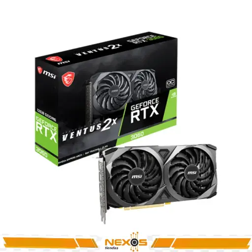 [11111111623] TARJETA DE VIDEO MSI GEFORCE RTX 3060 VENTUS 2X 12G OC