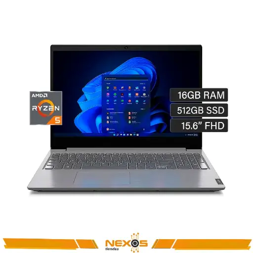[11111111178] LAPTOP LENOVO V15 G4 AMN RYZEN 5-7520U RAM 16GB LPDDR5 4800 MHZ SSD 512GB NVME AMD RADEON 610M GRAPHICS 15,6" FHD
