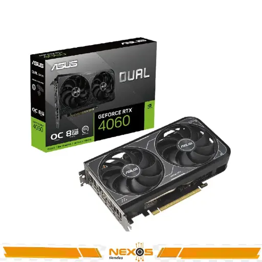 [1111111250] TARJETA DE VIDEO ASUS DUAL RTX 4060 O8G V2 OC EDITION 8GB GDDR6, PCI-E 4.0