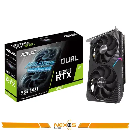 [111111814] TARJETA DE VIDEO ASUS DUAL GEFORCE RTX 3060 V2 OC EDITION, 12G GDDR6, PCI-EXPRESS 4.0