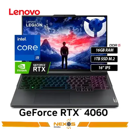 [1111111870] LAPTOP LENOVO LEGION PRO 5 16IRX9 I9-14900HX,16GB DDR5-5600MHz, SSD 1TB, RTX4060 8GB, 16″ WQXGA IPS (2560×1600) 240Hz